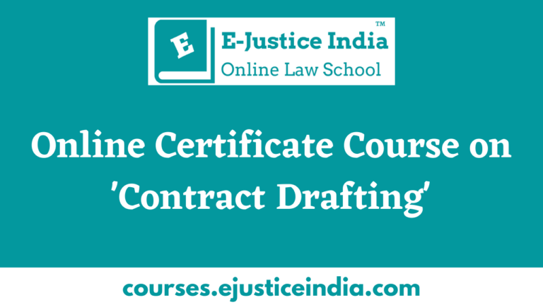 Online Certificate Course on Contract Drafting